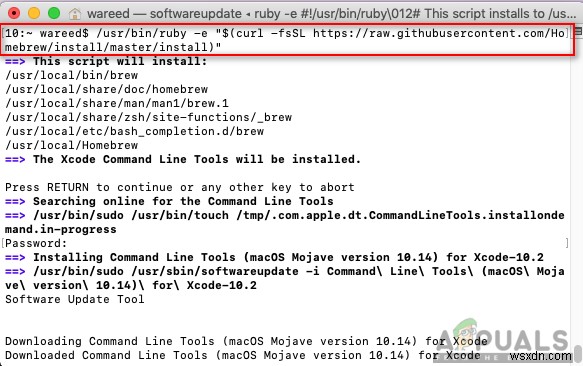 macOS에서 sudo: apt-get: command not found 오류 해결 방법