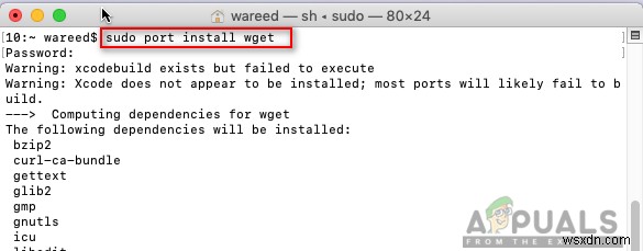 macOS에서 sudo: apt-get: command not found 오류 해결 방법