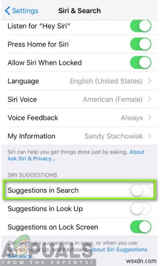 iOS에서 Siri 제안(사전 예측 추천)을 비활성화하는 방법