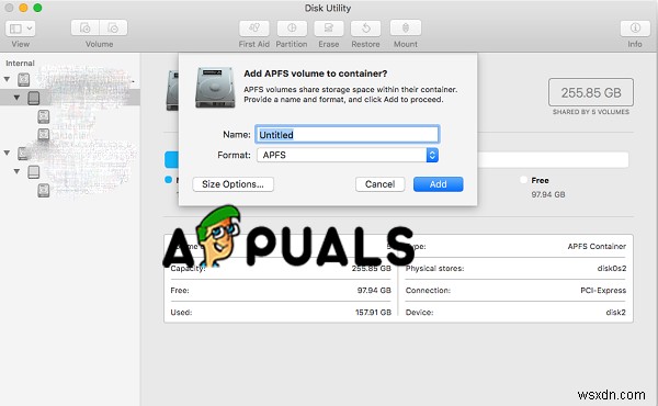 macOS High Sierra 재설치 시 APFS 설치용 사전 부트 볼륨을 생성할 수 없음 오류 해결 방법