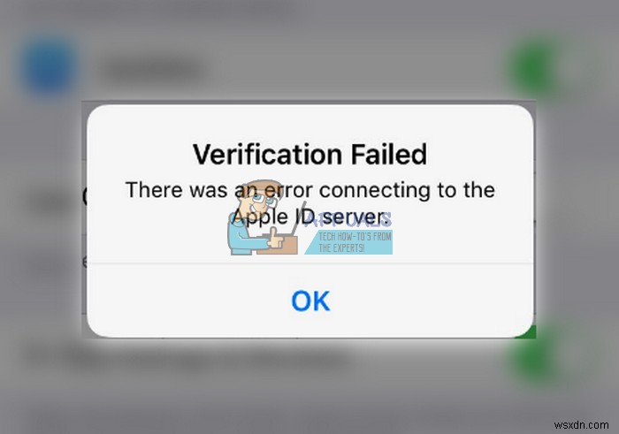iPhone Apple ID 서버에 연결하는 동안 오류가 발생했습니다 확인 실패 오류 해결 방법 8가지