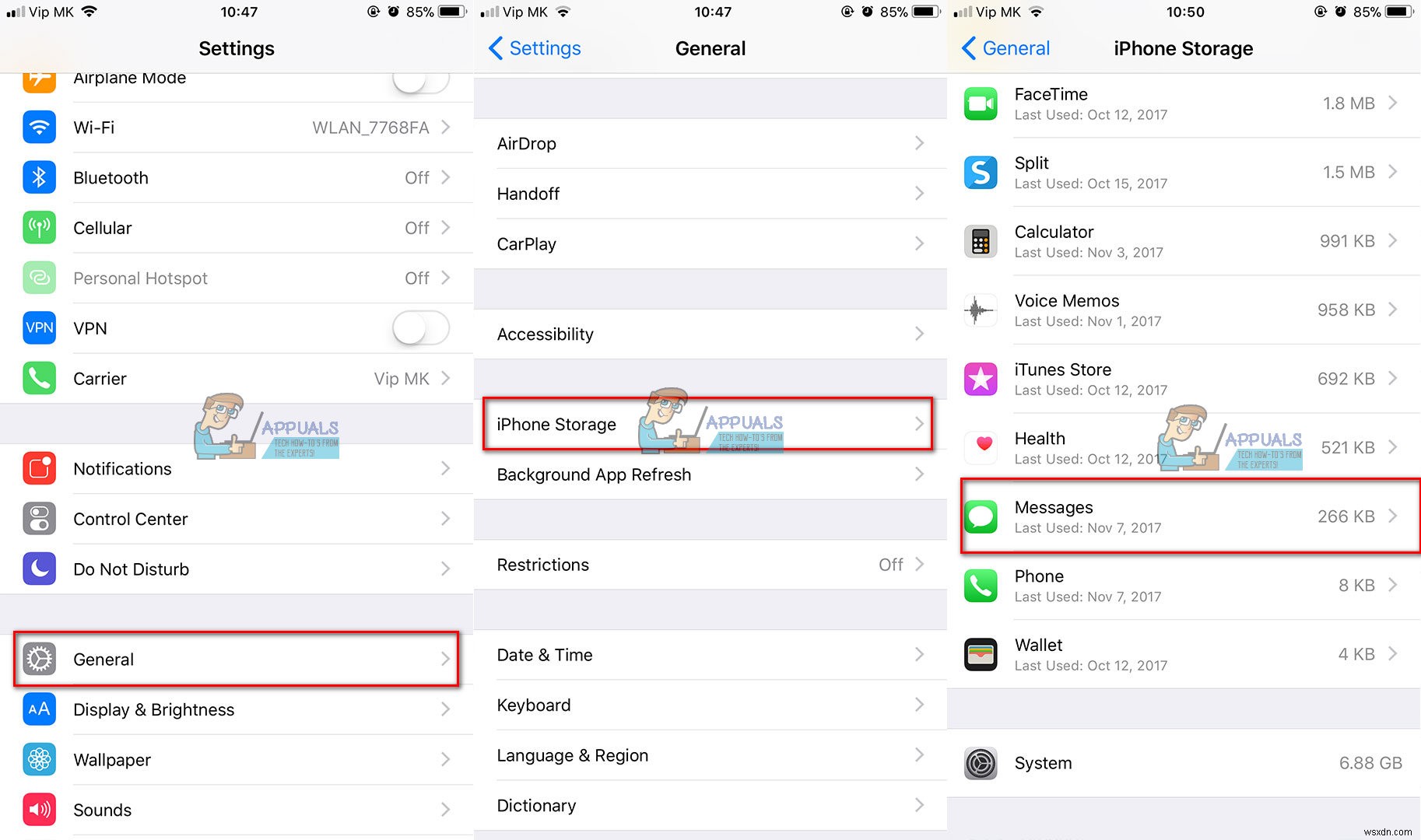iOS 11 아이폰에서 문서 및 데이터 삭제하는 방법 – 대화는 그대로 두고 저장 공간 확보하기