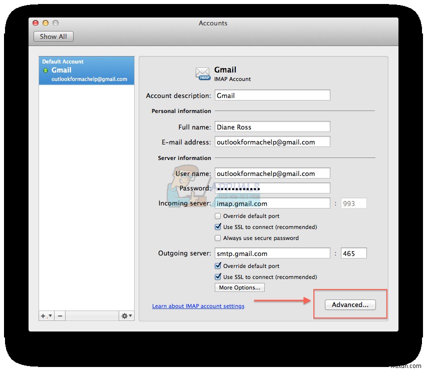 Mac용 Outlook 오류 1025 잘못된 사서함 이름 해결 방법 – Gmail IMAP 재설정 완벽 가이드