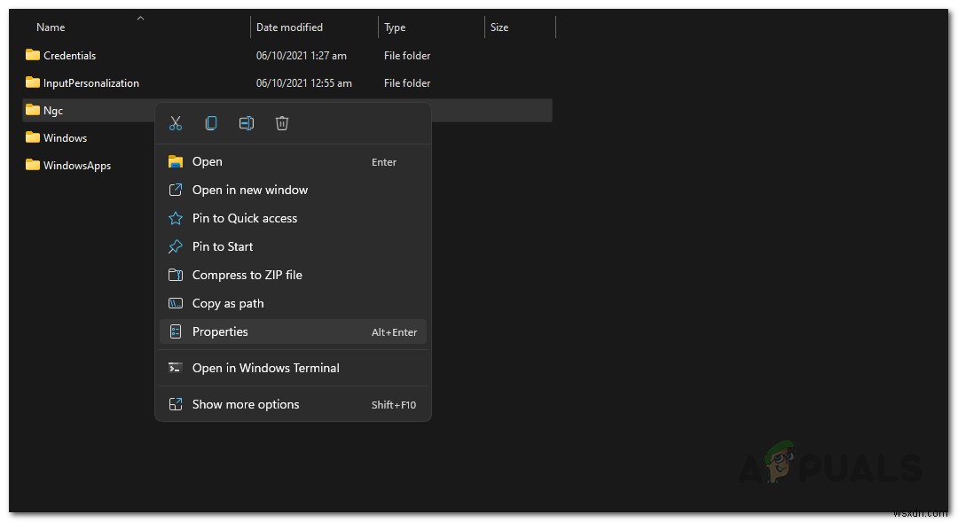 Windows Hello 문제가 발생하여 PIN을 사용할 수 없습니다 오류 해결 방법