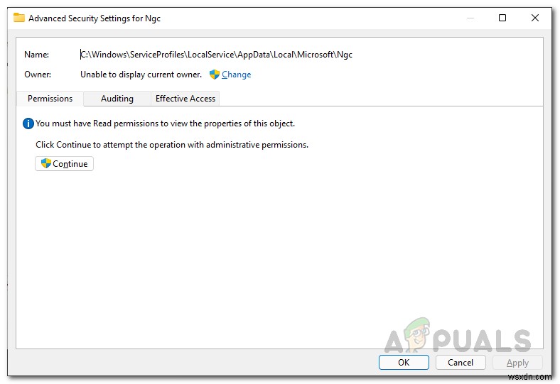 Windows Hello 문제가 발생하여 PIN을 사용할 수 없습니다 오류 해결 방법