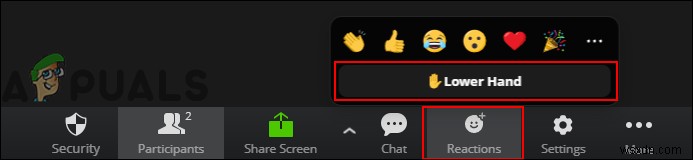 Windows에서 줌(Zoom) 손 들기 기능 사용하는 방법