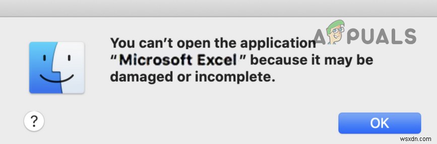 맥에서 Microsoft Excel 손상되었거나 불완전합니다 오류 해결 방법
