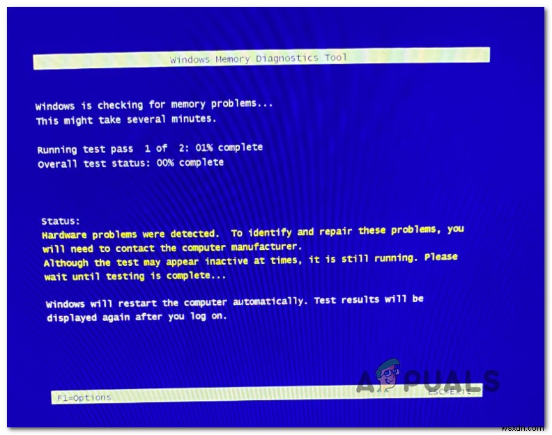 Windows 메모리 진단  하드웨어 문제가 감지되었습니다  오류 해결 방법