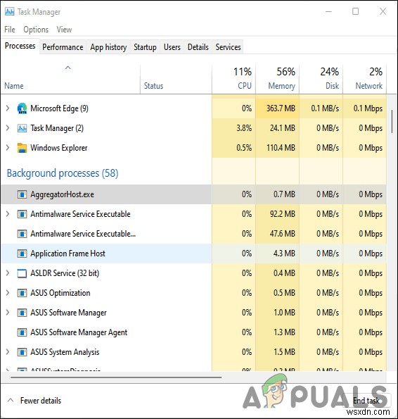 AggregatorHost.exe란 무엇일까? 안전한 프로세스인지 유해한지 확인하는 방법