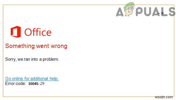 Microsoft Office 오류 코드 30045-29 발생 원인과 해결 방법 총정리