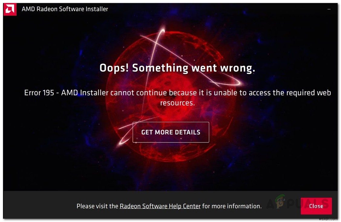 AMD 설치 프로그램 오류 195( 죄송합니다! 문제가 발생했습니다 ) 해결 방법