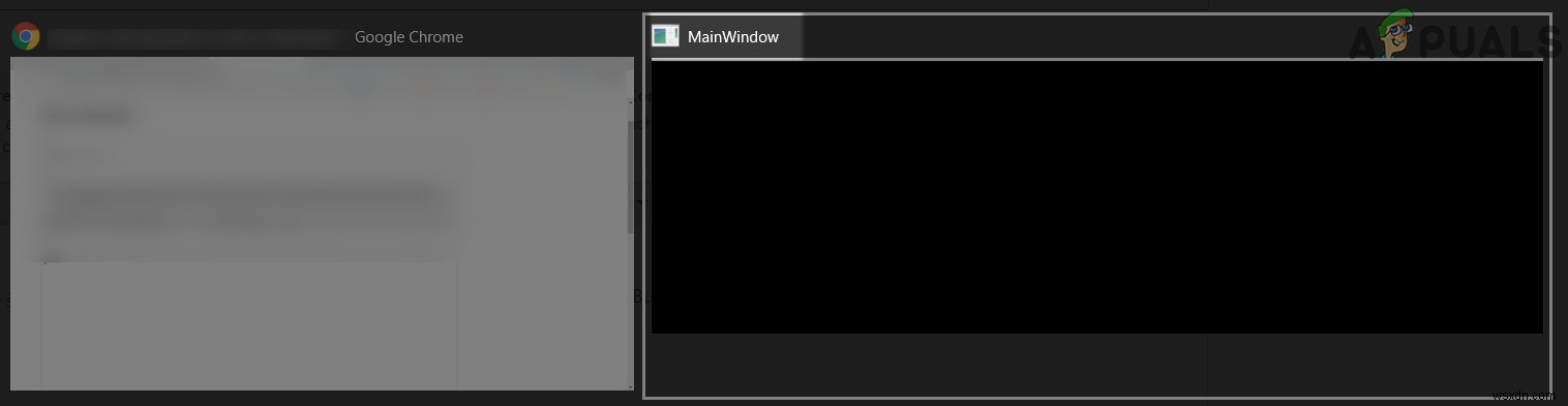 데스크톱에 나타나는 알 수 없는  MainWindow  창 문제 해결 방법