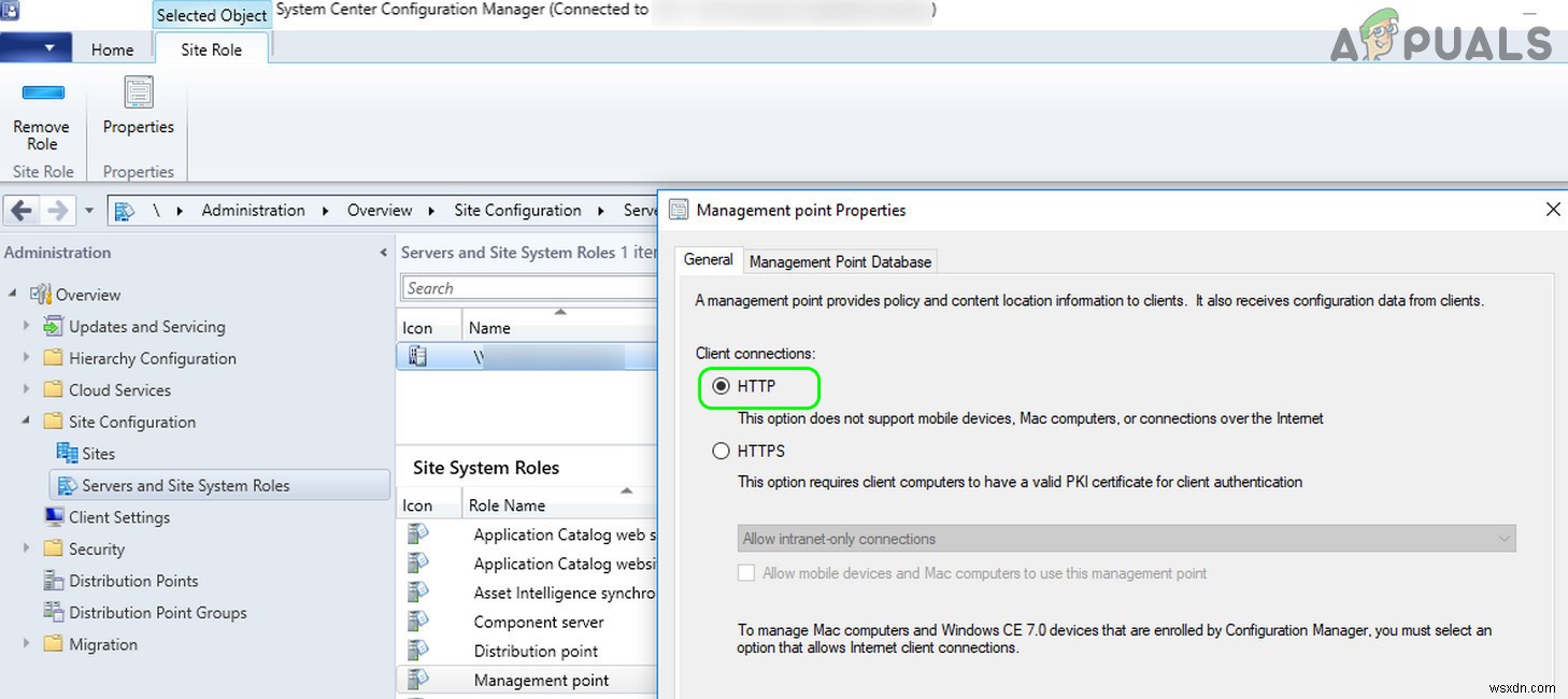 SCCM 설치 오류 코드 0x87D00607(-2016410105) 해결 방법