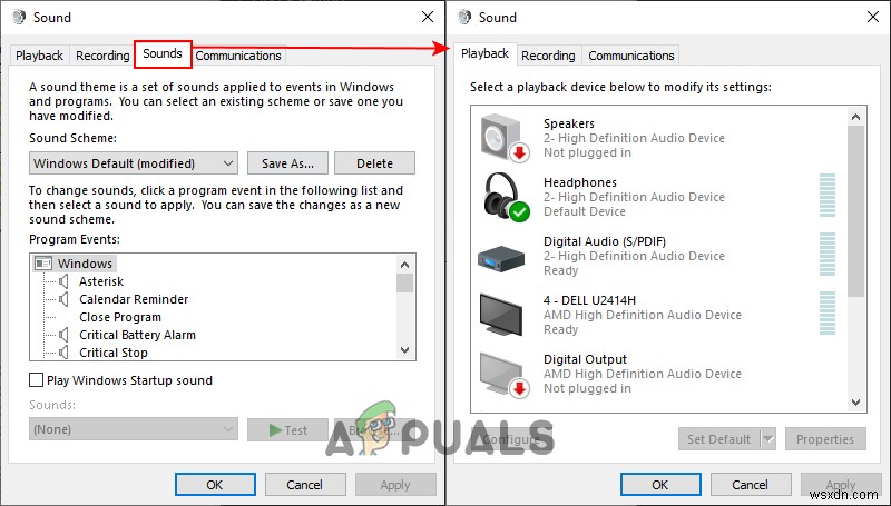 Windows 10에서 사용자가 소리 구성표 및 이벤트 소리를 변경하지 못하도록 차단하는 방법