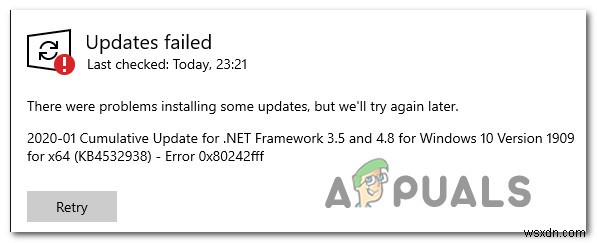 Windows 10 업데이트 오류 0x80242fff 해결 방법 총정리