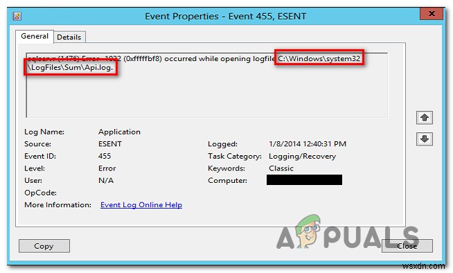 Windows 10에서 ESENT 490 오류를 해결하는 방법