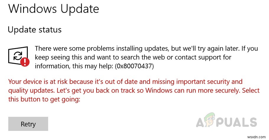 Windows 10 업데이트 오류 코드 0x80070437 해결 방법 완벽 가이드