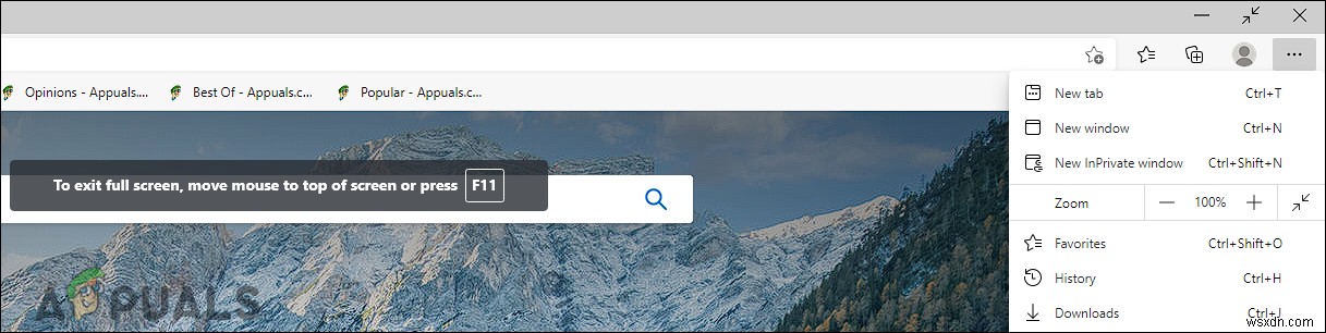 Microsoft Edge 전체 화면 모드 비활성화 방법 (레지스트리·그룹 정책 편집기)