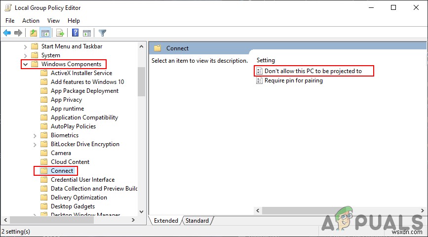 Windows 10에서 이 PC에 투영 기능을 활성화 또는 비활성화하는 방법