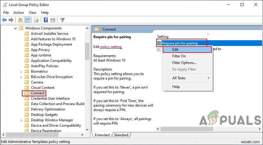 Windows 10  이 PC로 투사  기능에서 페어링 PIN 요구 설정을 켜거나 끄는 방법