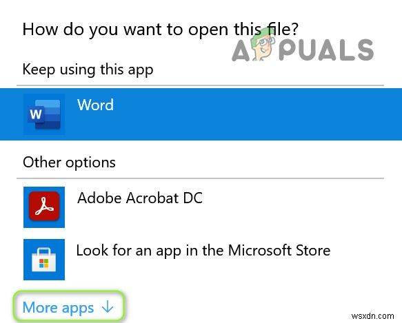 DOCX 파일에 Word 아이콘이 표시되지 않을 때 해결 방법