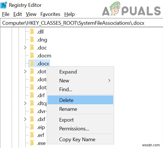 DOCX 파일에 Word 아이콘이 표시되지 않을 때 해결 방법