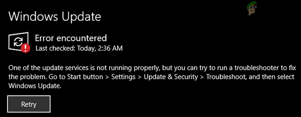 [해결됨] Windows Update 오류: 업데이트 서비스 중 하나가 제대로 실행되지 않음