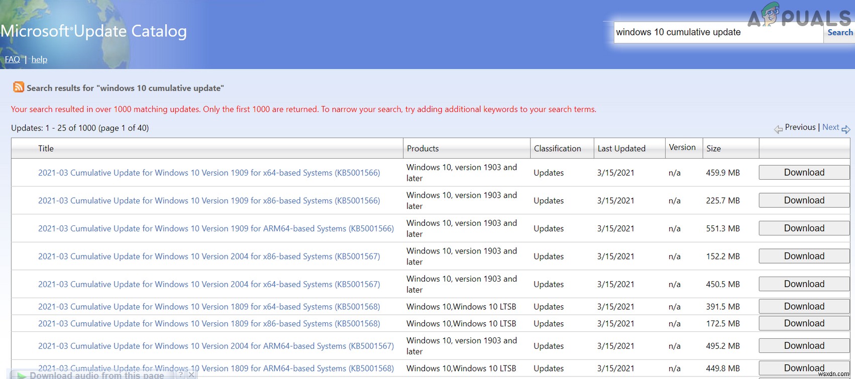 [해결됨] Windows Update 오류: 업데이트 서비스 중 하나가 제대로 실행되지 않음