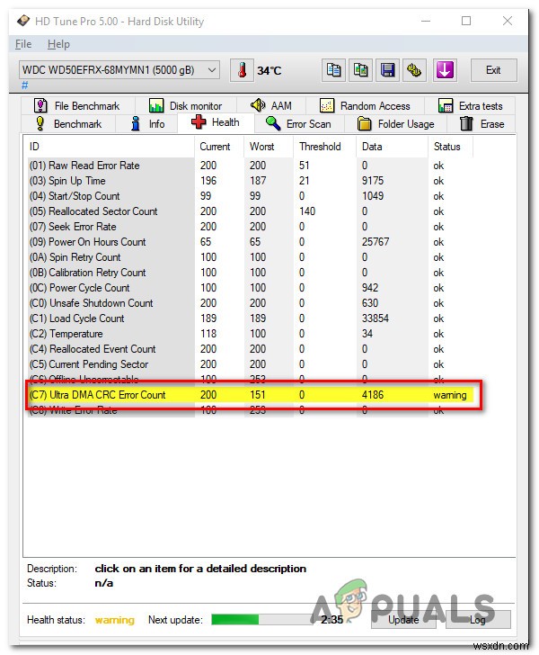 HD Tune  Ultra DMA CRC 오류 수  경고, 원인부터 해결 방법까지 완벽 정리