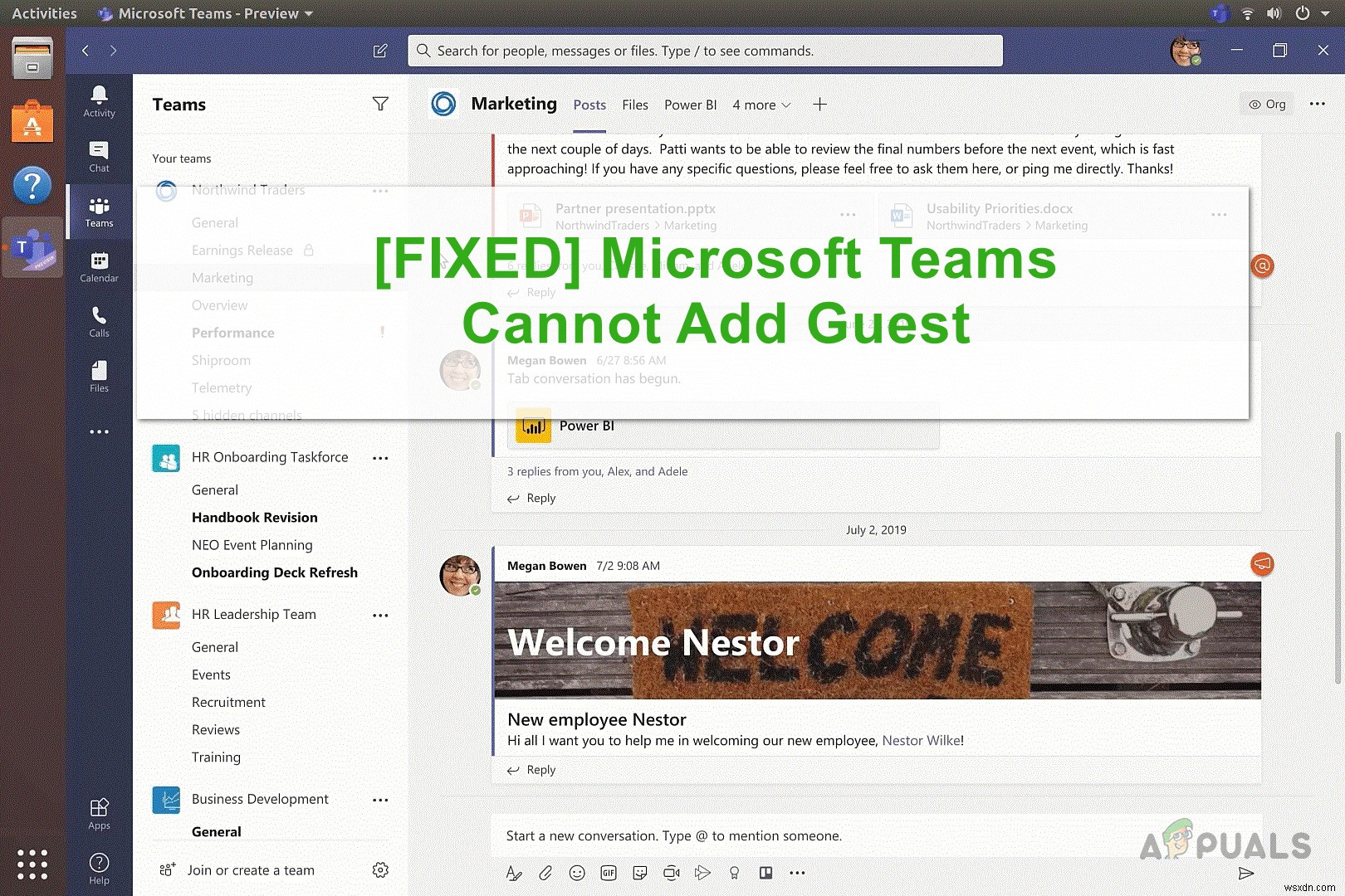 Microsoft Teams에서 게스트를 추가할 수 없을 때 해결 방법