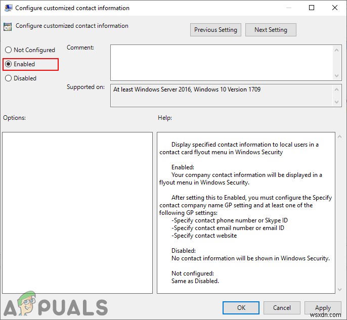 Windows 보안에서 지원 연락처 정보를 사용자 지정하는 방법