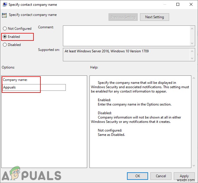 Windows 보안에서 지원 연락처 정보를 사용자 지정하는 방법