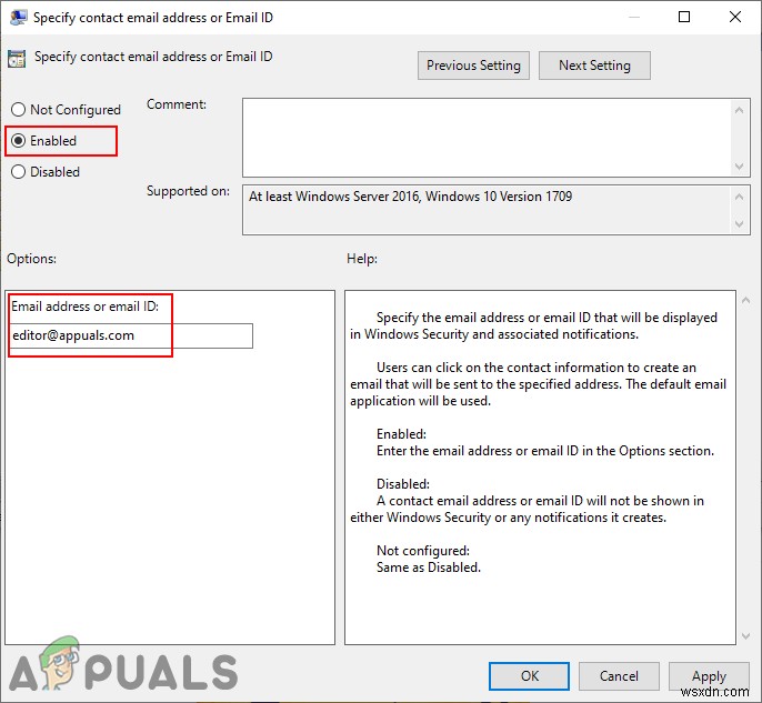 Windows 보안에서 지원 연락처 정보를 사용자 지정하는 방법