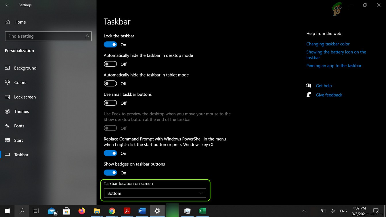 Windows 10에서 사라진 바탕 화면 표시 버튼 복구하는 방법