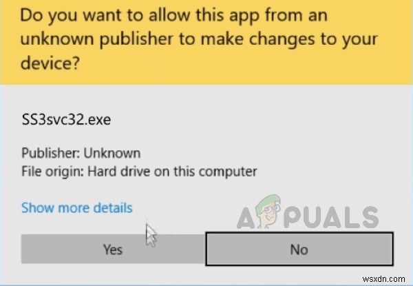 SS3svc32.exe 시작 시 팝업 창 문제 해결 방법
