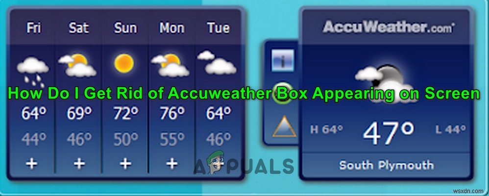 PC 화면에 계속 뜨는 AccuWeather 알림 상자 없애는 방법