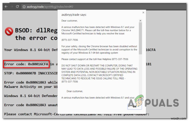 Windows Defender 오류 코드 0x80016CFA 해결 방법