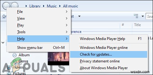 Windows Media Player 자동 업데이트 활성화 및 비활성화 방법
