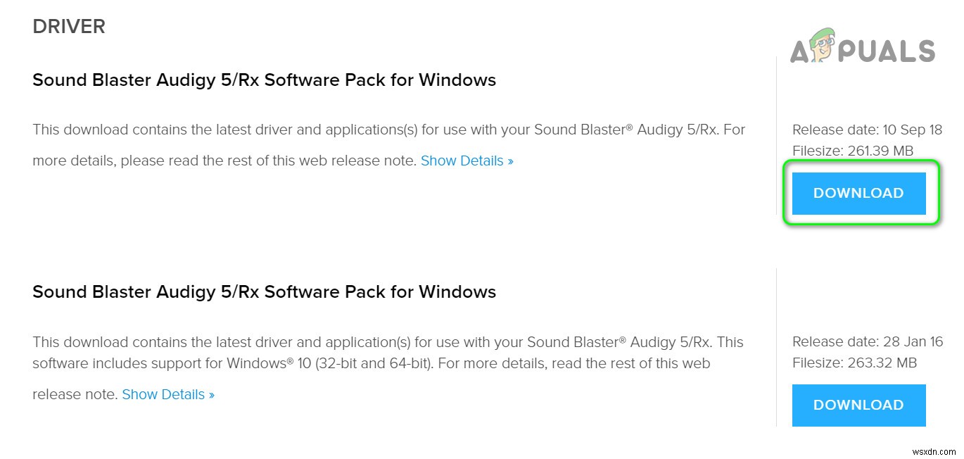 Creative SB Audigy 2 ZS 드라이버 오류 수정 – Windows 10 1903 업데이트 후 소리가 나지 않을 때