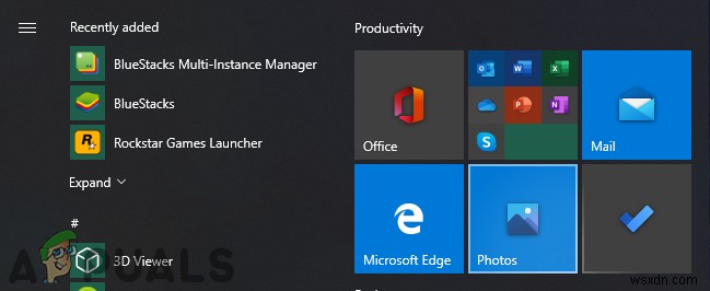 Windows 10 시작 메뉴에서 최근에 추가된 앱 목록을 제거하는 방법