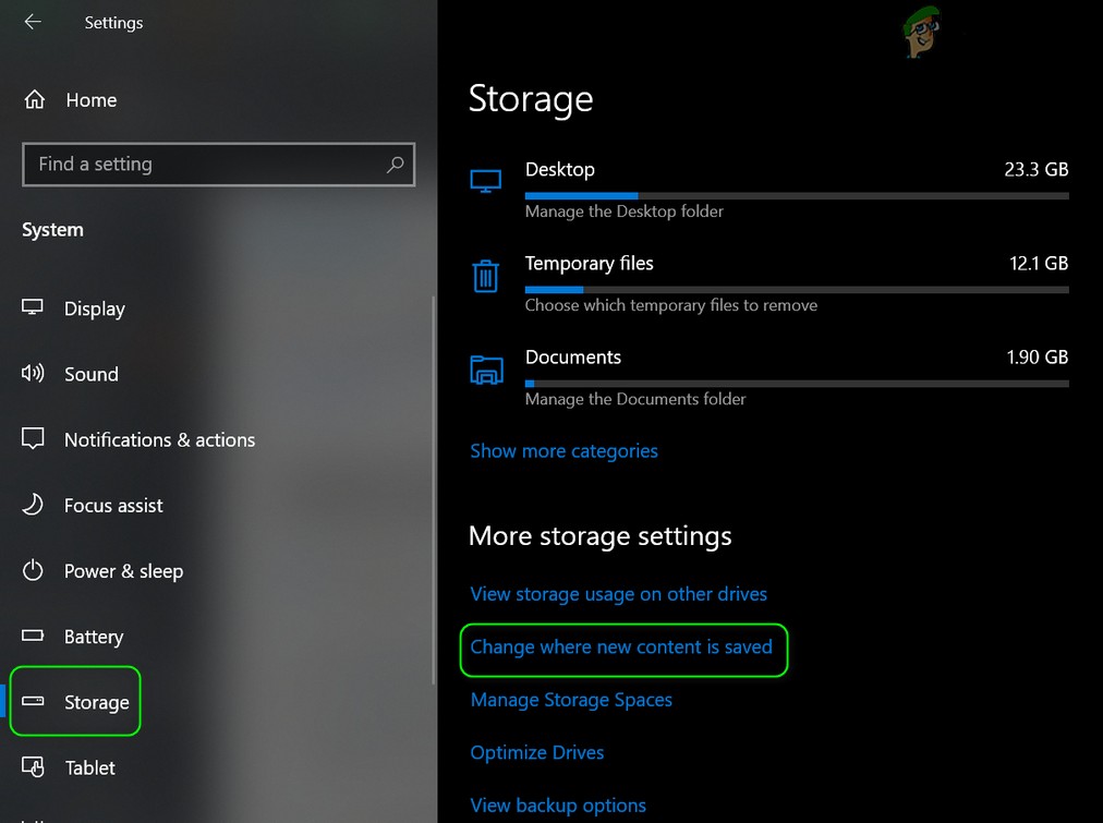 [해결] Microsoft Store에서 새 앱 저장 드라이브를 변경할 수 없는 문제