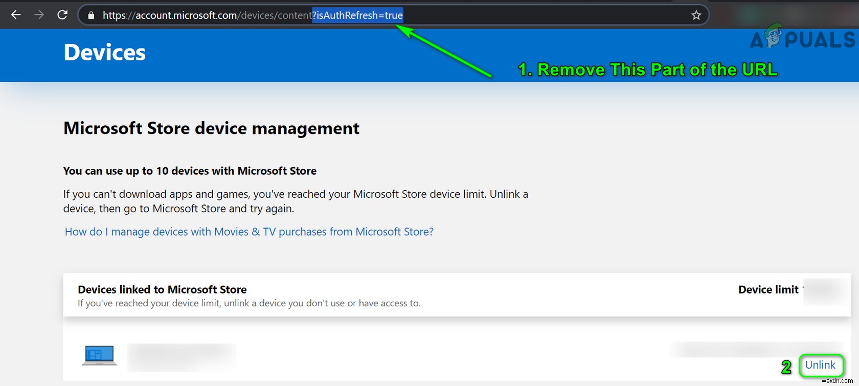 Microsoft Store에서 장치 연결 해제가 안 될 때 해결하는 방법