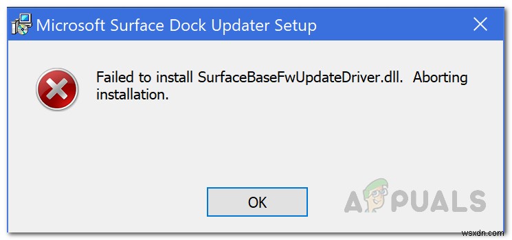 Microsoft Surface  SurfaceBaseFwUpdateDriver.dll 설치 실패  오류 해결 방법