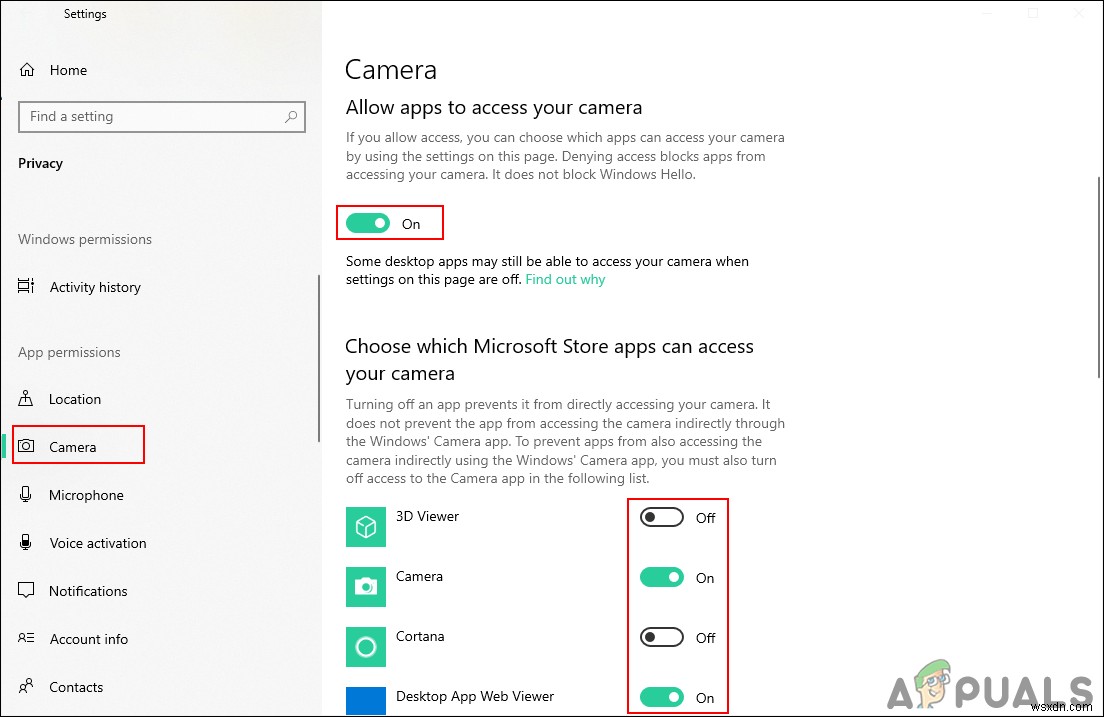 Windows 10에서 앱의 카메라 접근을 차단하는 방법 총정리
