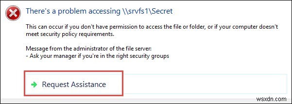 Windows 10에서 액세스 거부 메시지를 사용자 지정하는 방법