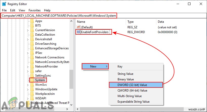 Windows 10에서 글꼴 공급자 활성화하는 방법 (그룹 정책 편집기 & 레지스트리)