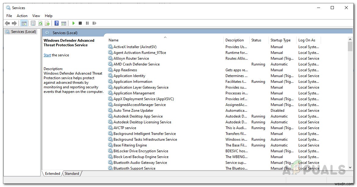 Windows Defender 위협 서비스가 중지되었습니다 오류 해결 방법