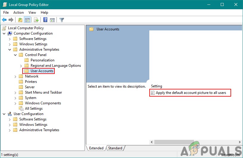 Windows 10에서 모든 사용자 계정에 기본 계정 사진을 설정하는 방법