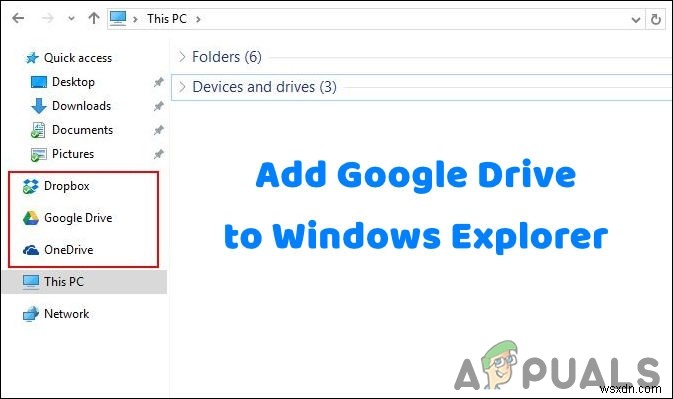 Windows 탐색기 사이드바에 Google 드라이브 추가하는 방법