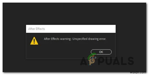 [해결] After Effects  지정되지 않은 그리기 오류  수정 방법 총정리
